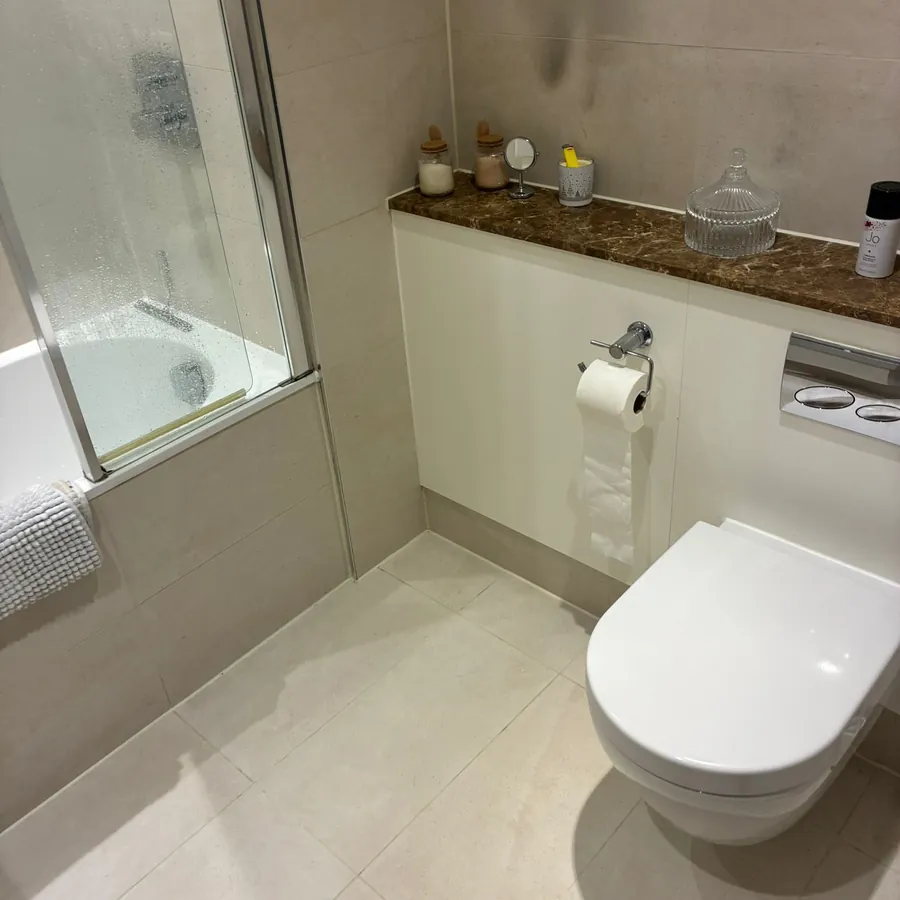 Cleaned bathroom
